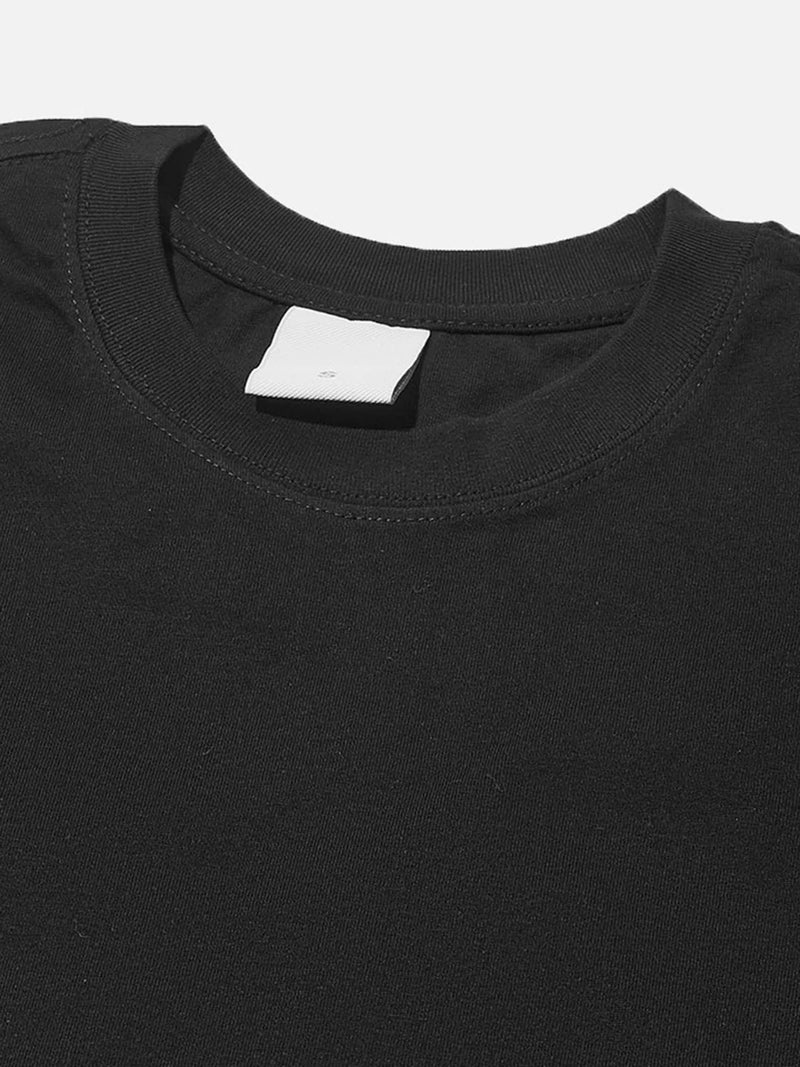 Black Panther and Crown Black-and-white Retro Print Tank Top
