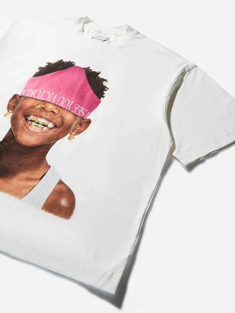 NOISSEY Boxy T-Shirt with Child Portrait