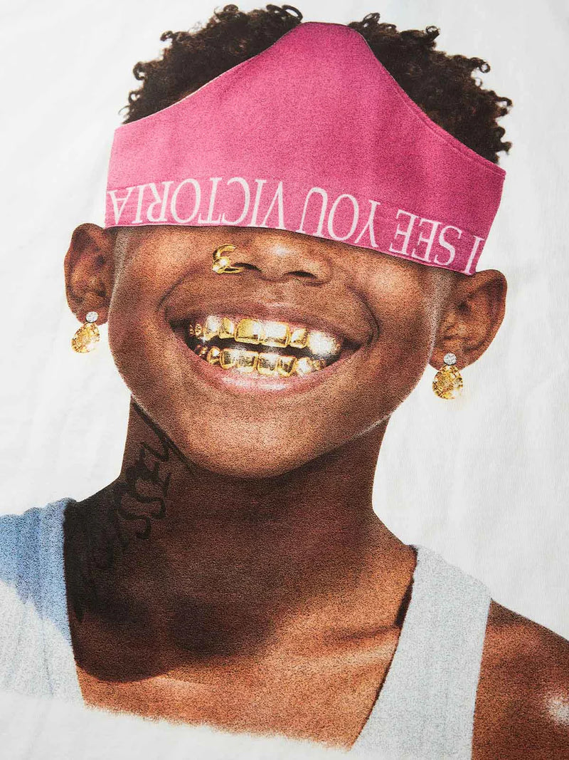 NOISSEY Boxy T-Shirt with Child Portrait
