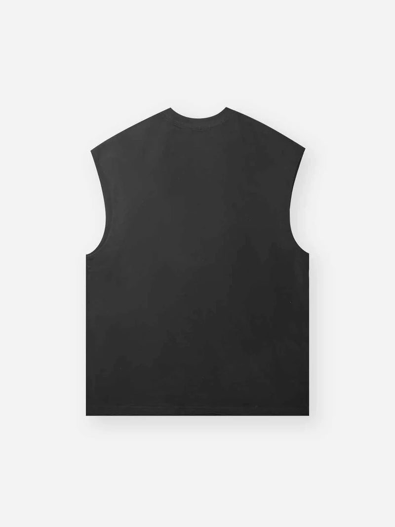 Diamond Devil Lips Print Tank Top